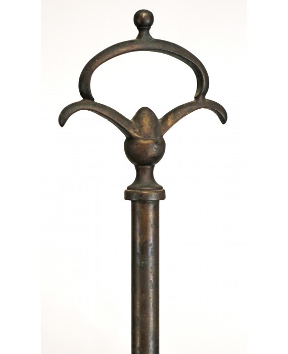 Lucerna fiorentina da terra in bronzo H 180 cm. Inizio XIX secolo-photo-2