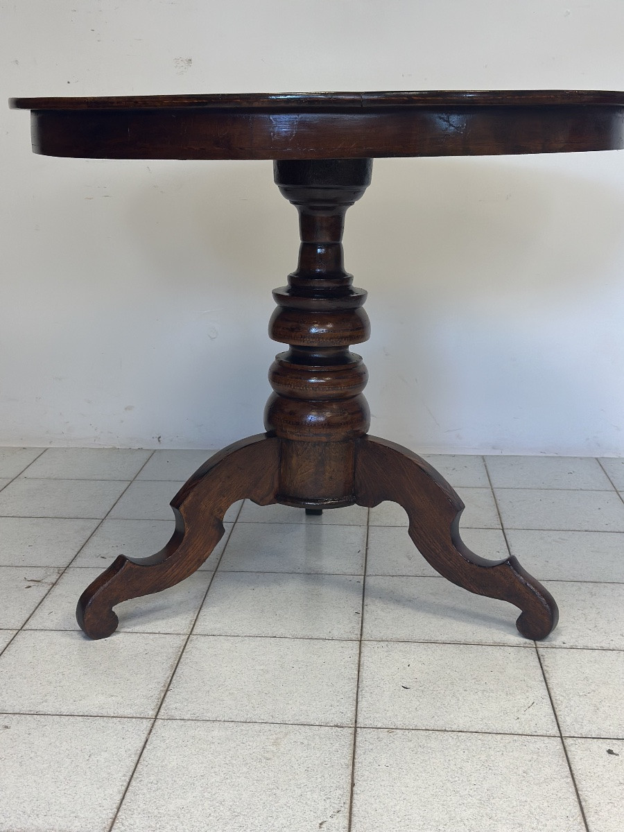 Tavolino-Rolino intarsiato rotondo seconda metà 1800-photo-6