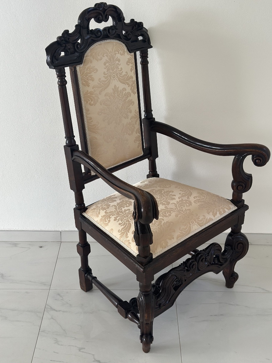 Poltrona in noce Luigi XV. Bologna prima metà del’700-photo-2