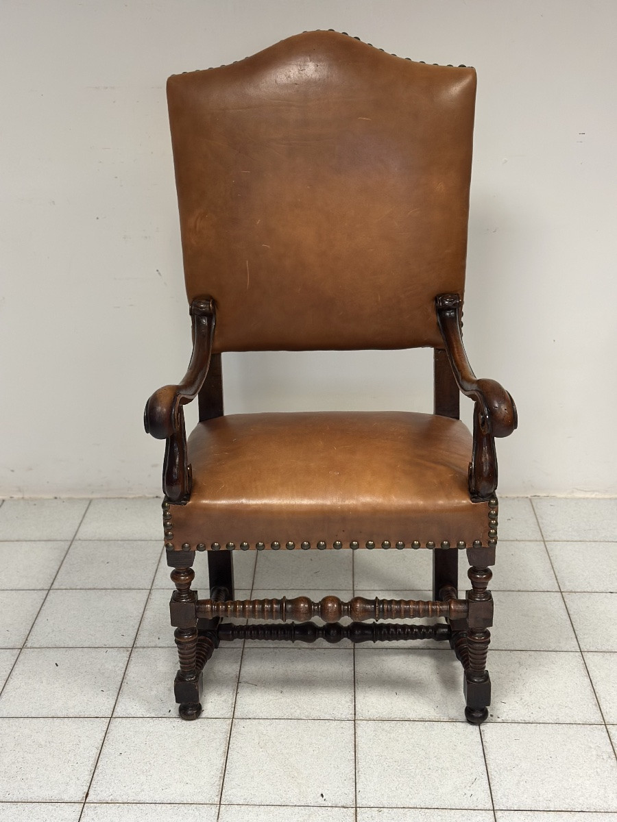 Poltrona a rocchetto Luigi XIV . Emilia 600-photo-2