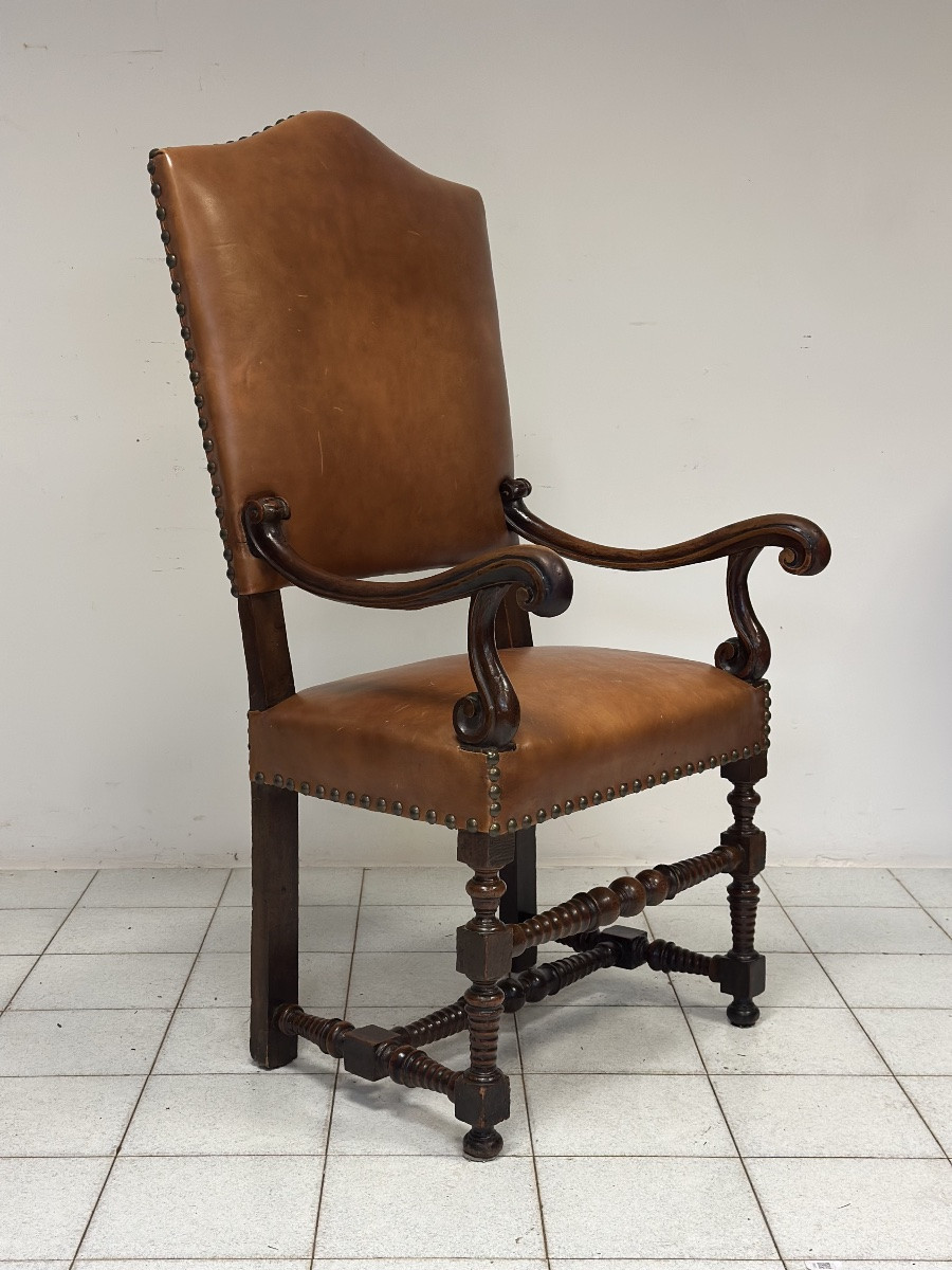 Poltrona a rocchetto Luigi XIV . Emilia 600-photo-4