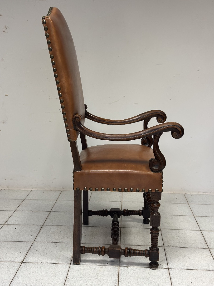 Poltrona a rocchetto Luigi XIV . Emilia 600-photo-8