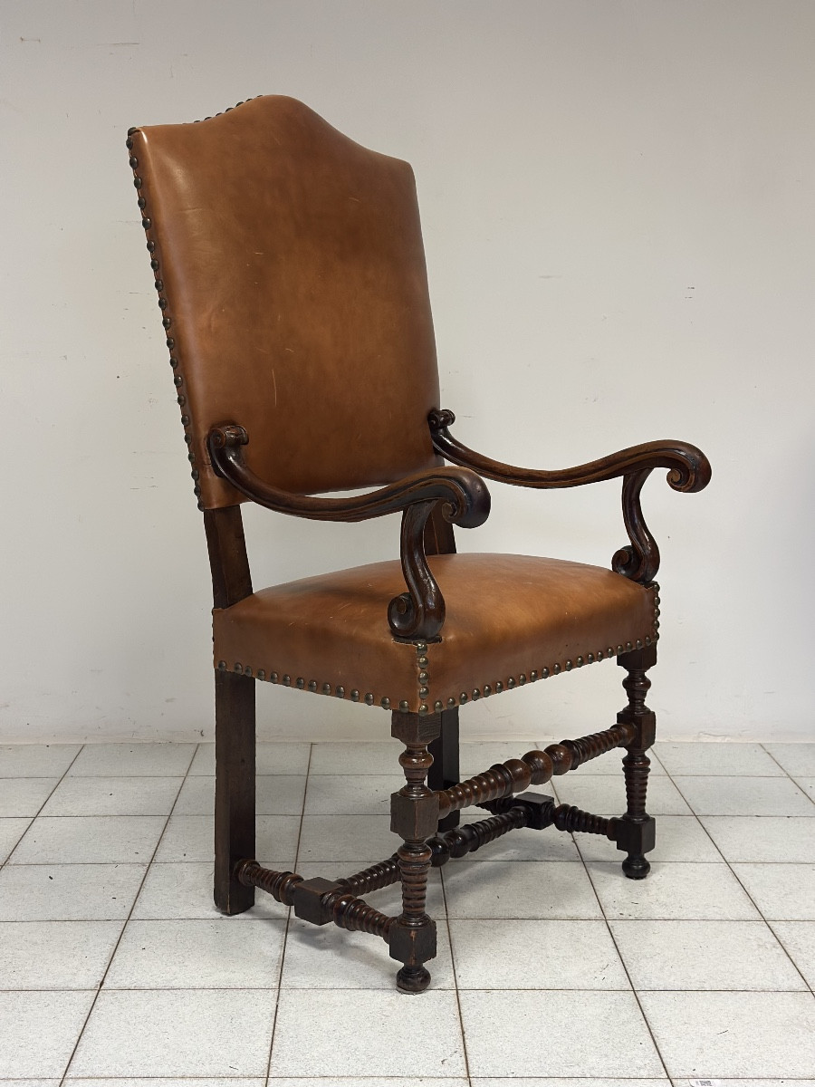 Poltrona a rocchetto Luigi XIV . Emilia 600