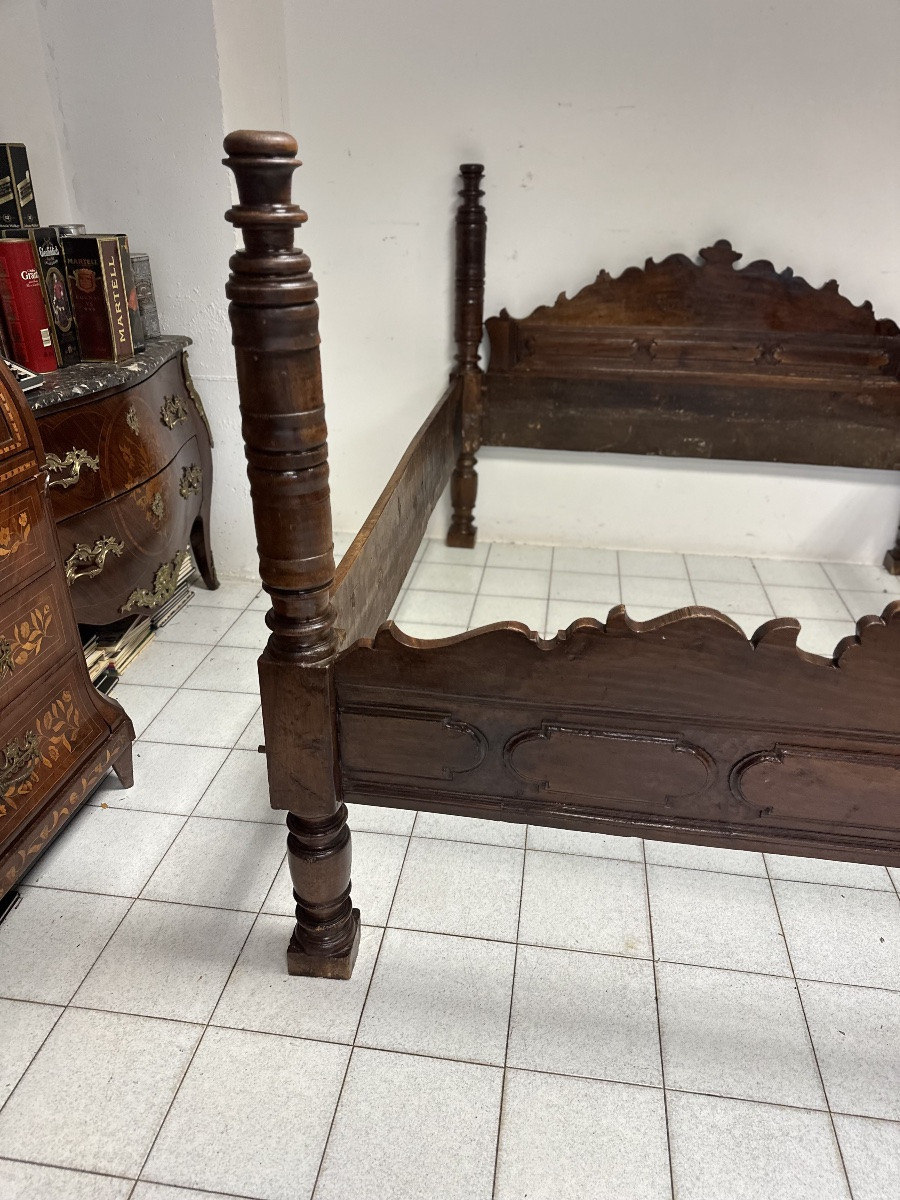 Letto matrimoniale Emiliano bolognese . XVII secolo-photo-5