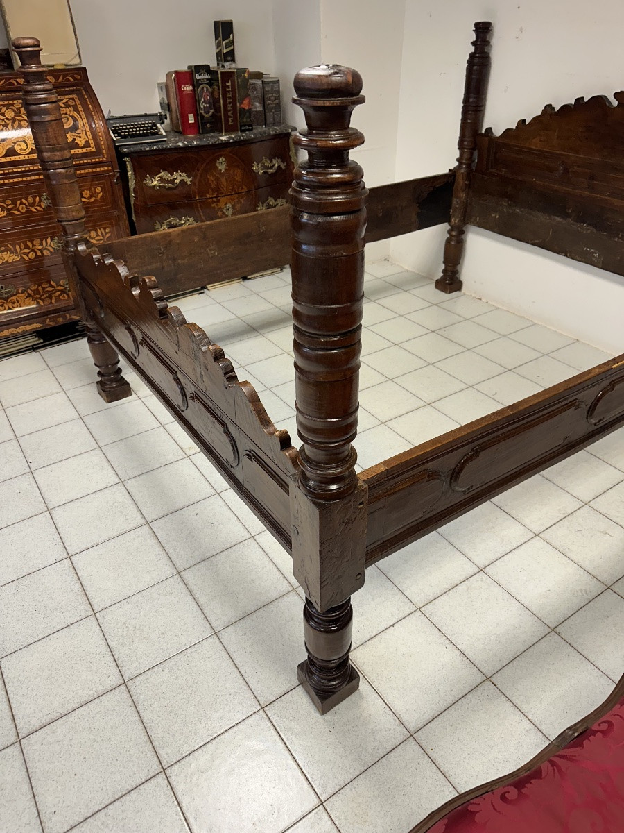 Letto matrimoniale Emiliano bolognese . XVII secolo-photo-6