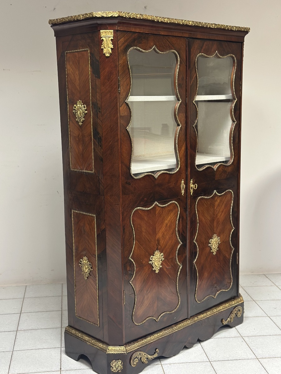 Vetrina cristalliera Napeleone III. Parigi XIX secolo