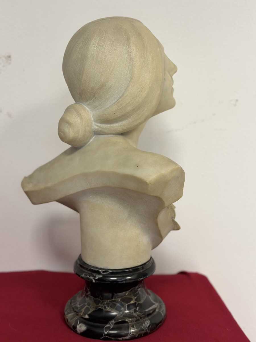 Busto in marmo di Carrara. La bella Fiorentina Emilio fiaschi 1858 . 1941-photo-4