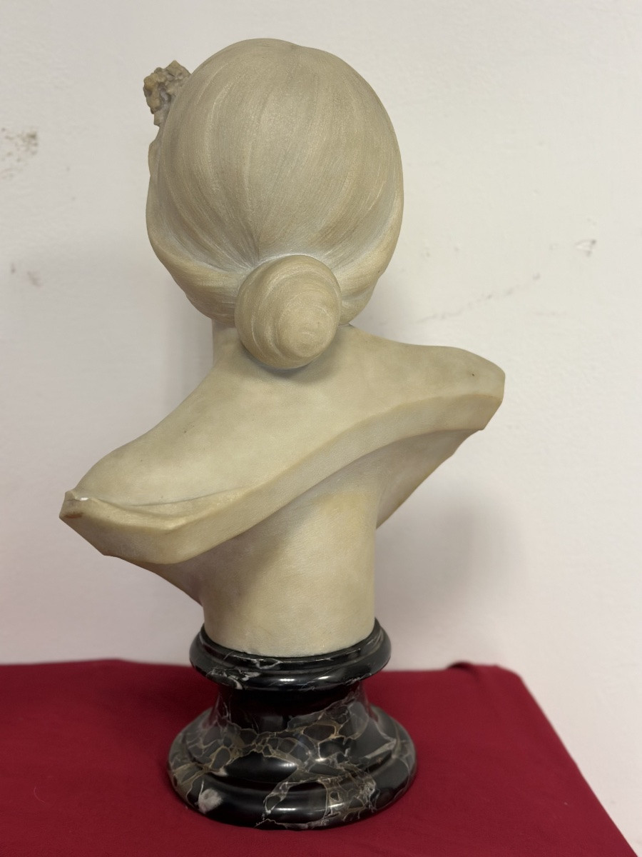 Busto in marmo di Carrara. La bella Fiorentina Emilio fiaschi 1858 . 1941-photo-5
