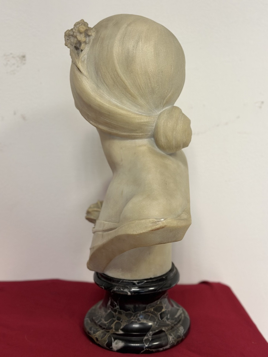 Busto in marmo di Carrara. La bella Fiorentina Emilio fiaschi 1858 . 1941-photo-7