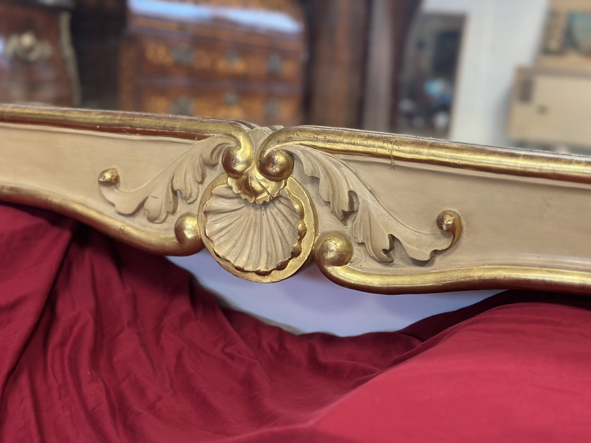 Specchiera laccata e dorata.Siena primi 800-photo-3