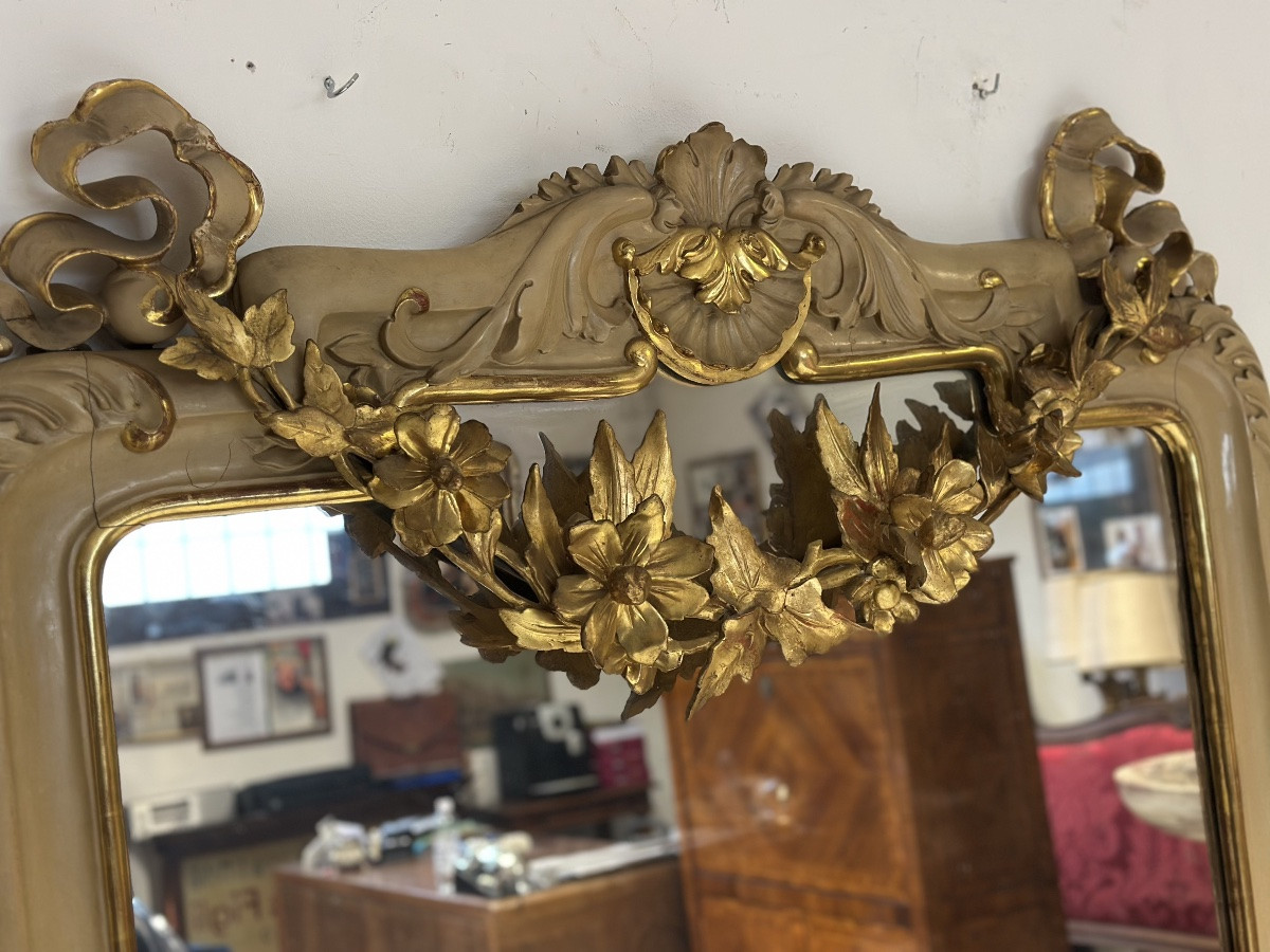 Specchiera laccata e dorata.Siena primi 800-photo-8