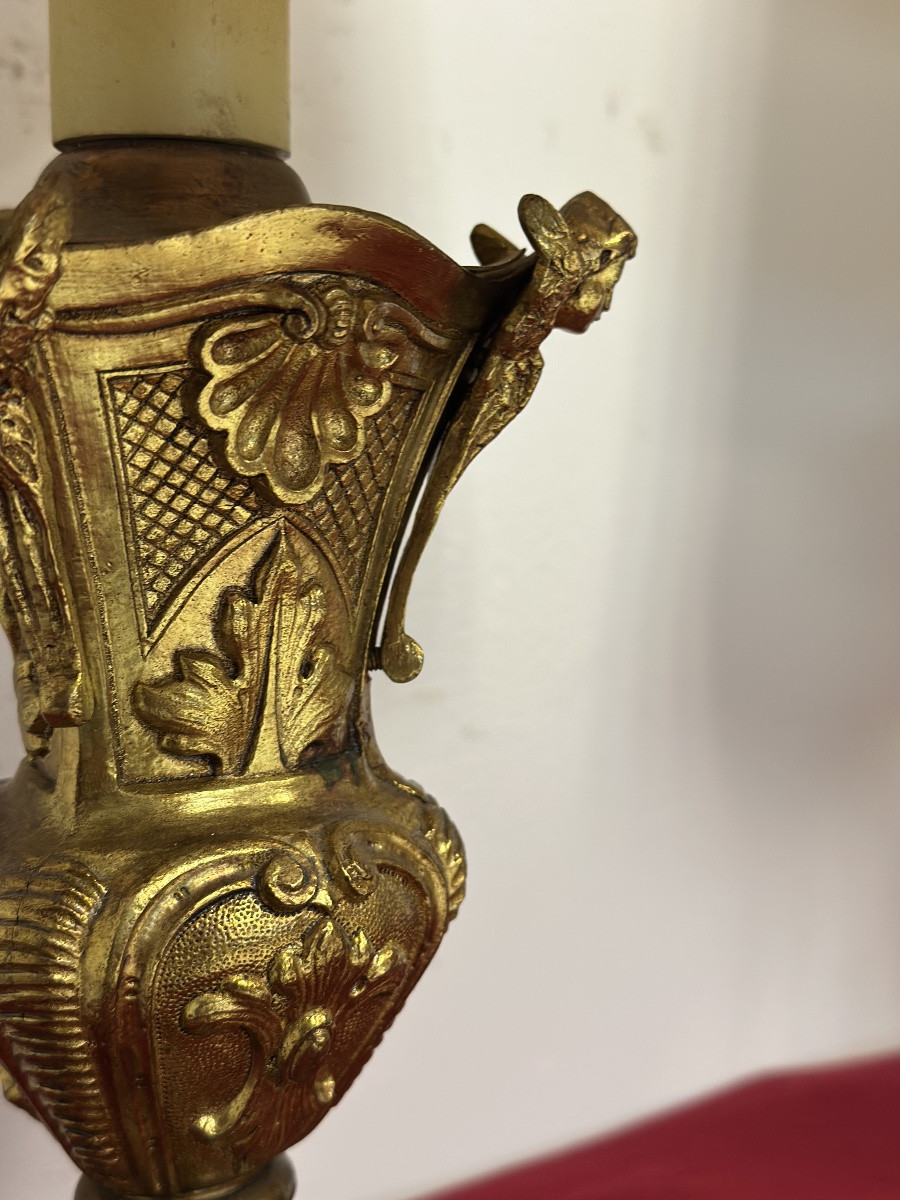 Coppia di lampade da comodino inizio XX secolo.-photo-3