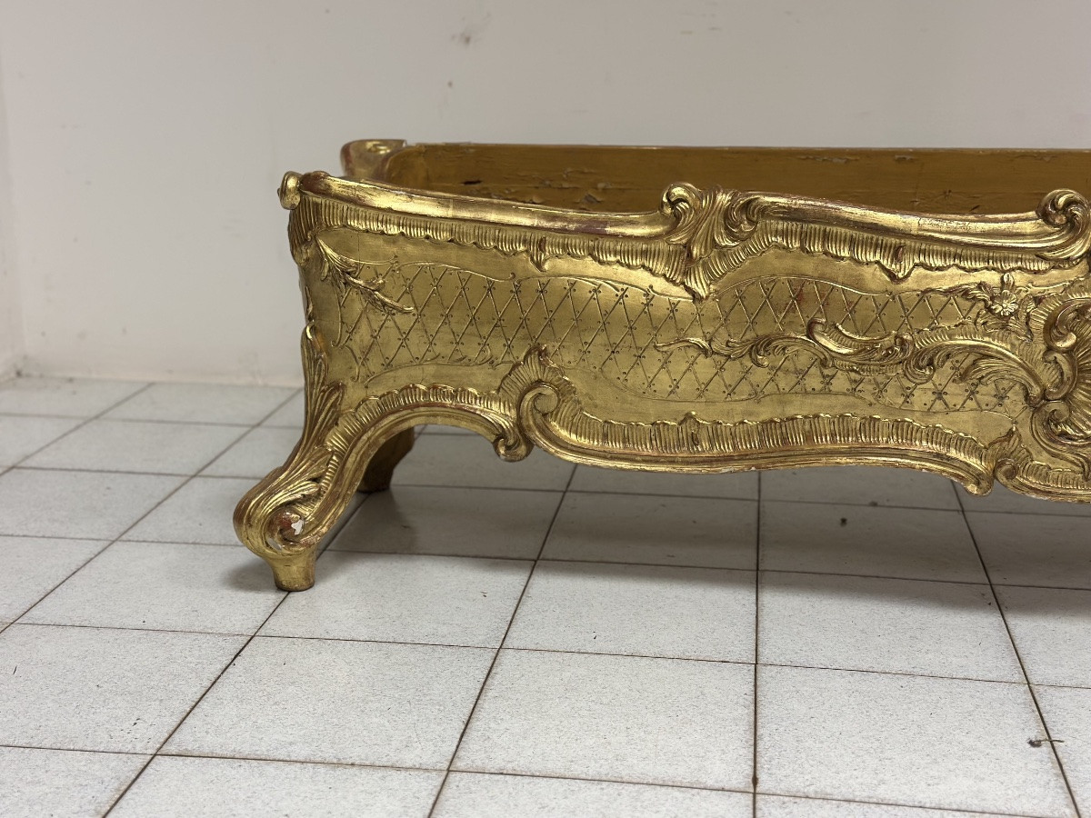 Fioriera in legno intagliato e dorato primi 800 -photo-8