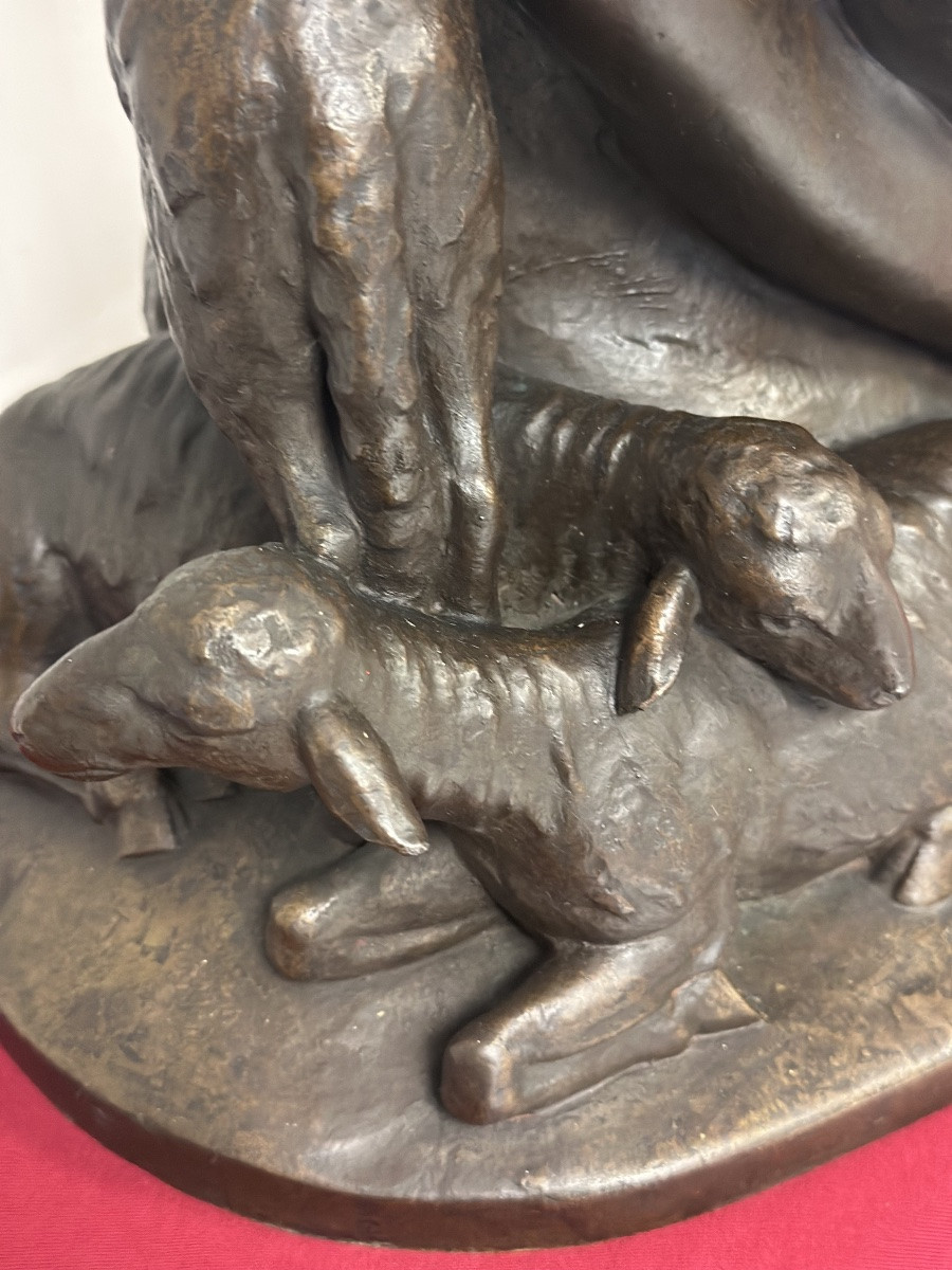 Scultura in bronzo fusione a cera persa inizio XX secolo-photo-2
