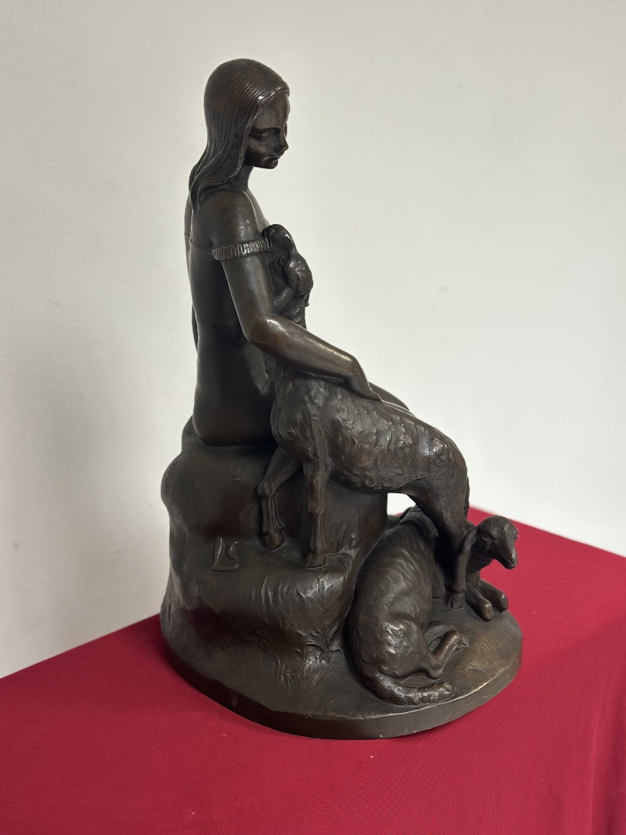 Scultura in bronzo fusione a cera persa inizio XX secolo-photo-5