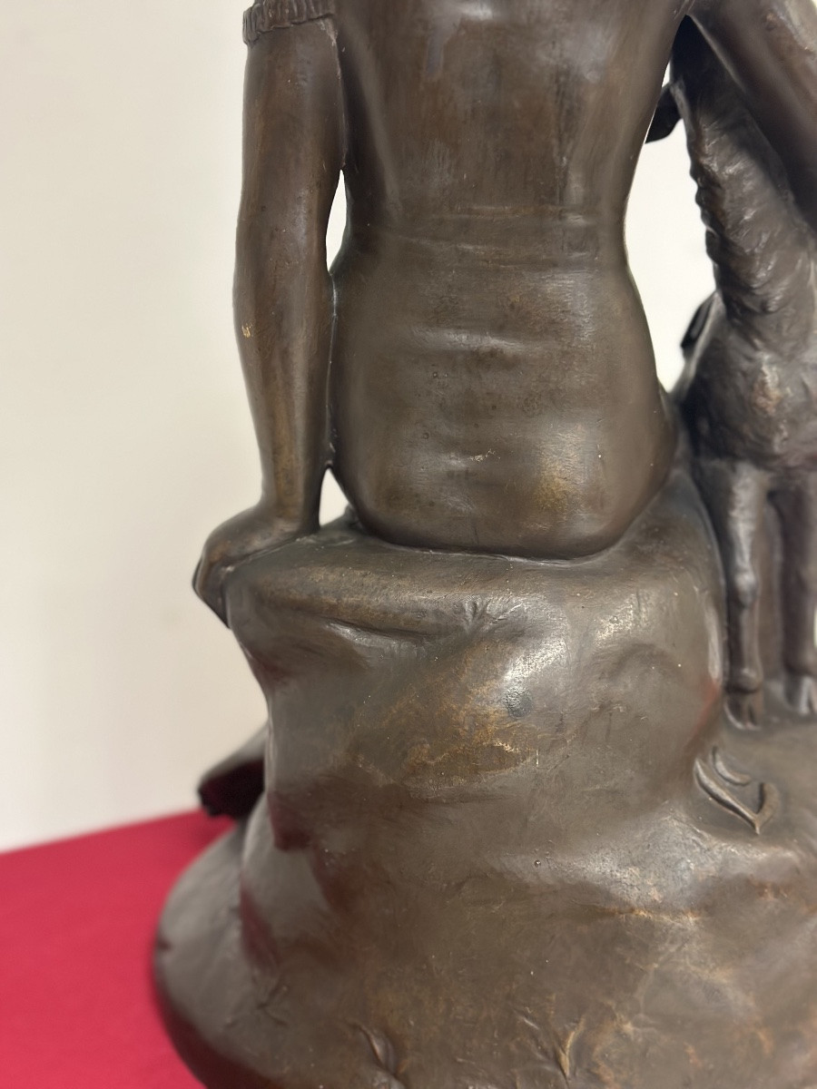 Scultura in bronzo fusione a cera persa inizio XX secolo-photo-8