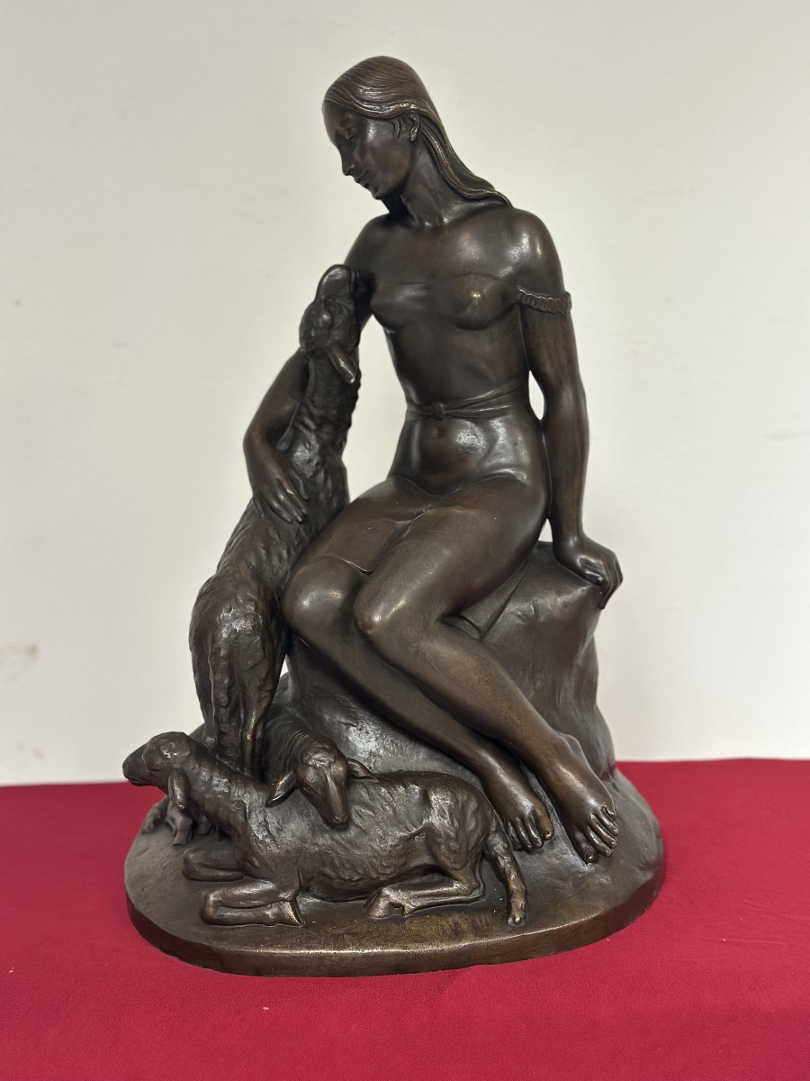 Scultura in bronzo fusione a cera persa inizio XX secolo