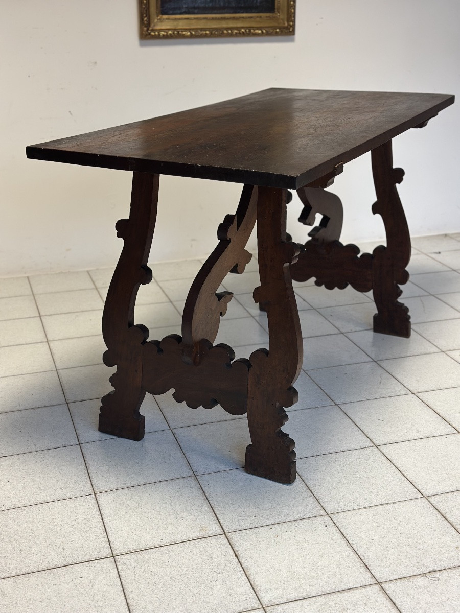 Tavolo fratino con gambe lira . Lombardia XVII secolo Prezzo -photo-4