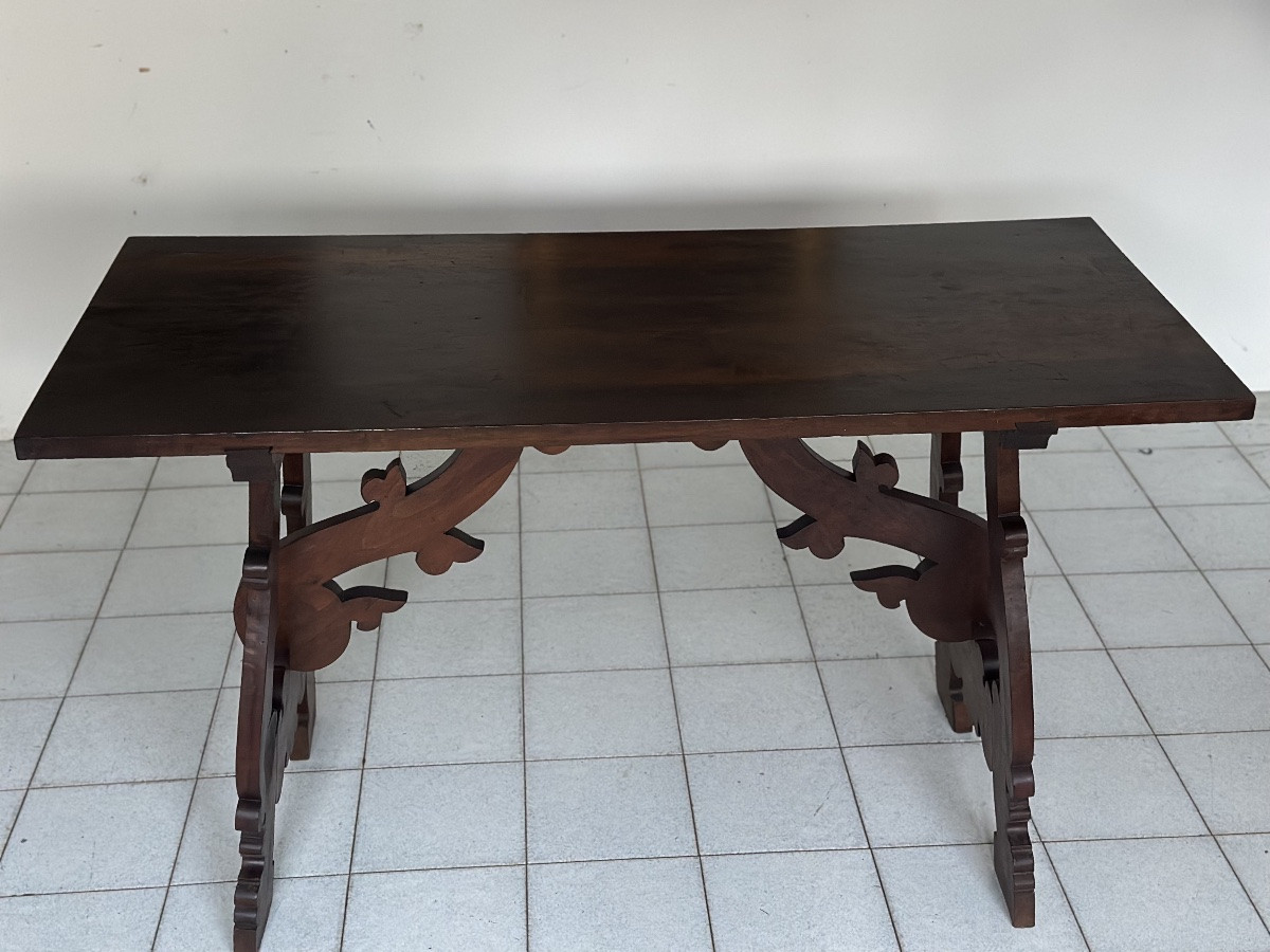 Tavolo fratino con gambe lira . Lombardia XVII secolo Prezzo -photo-2