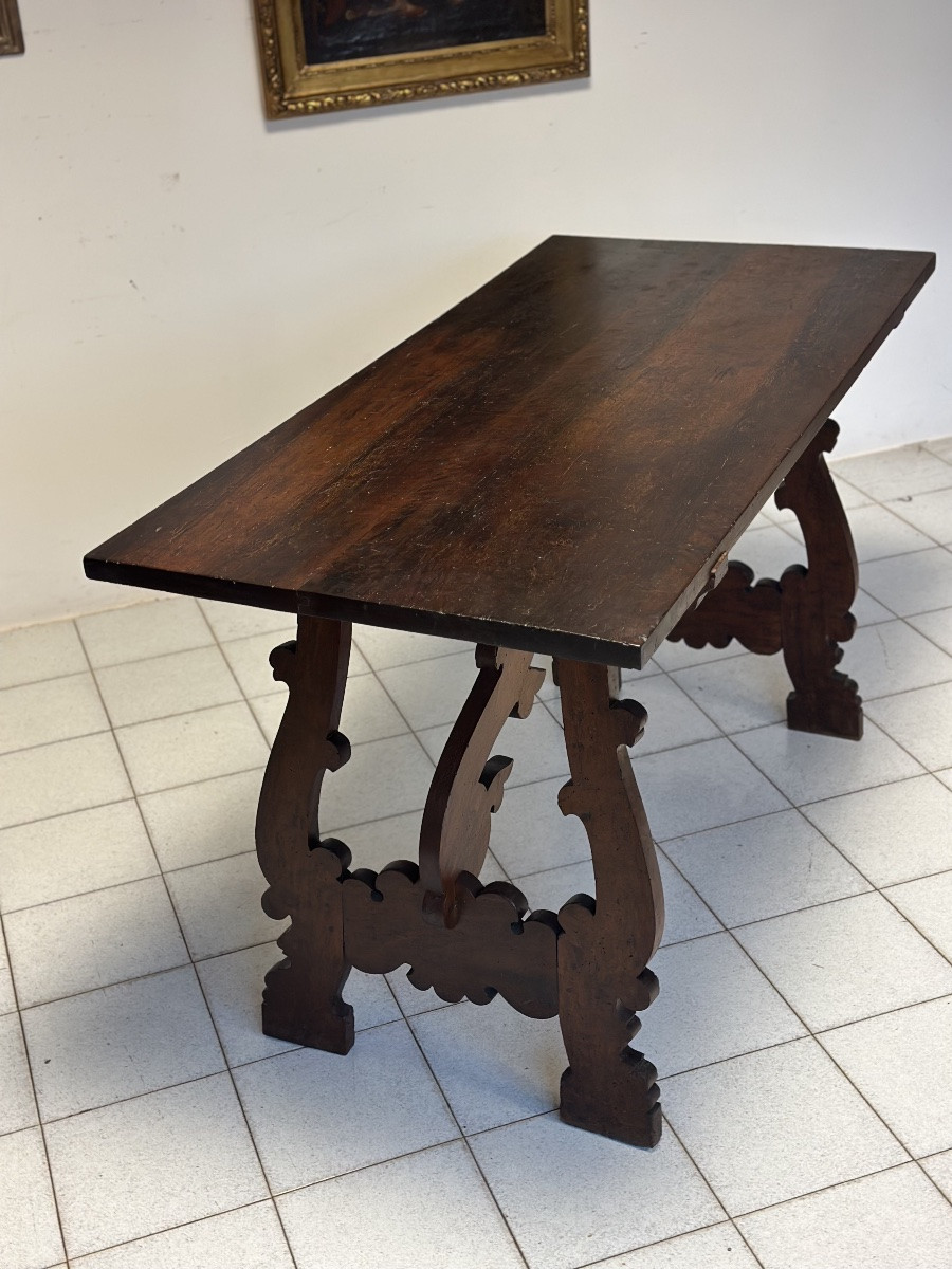 Tavolo fratino con gambe lira . Lombardia XVII secolo Prezzo -photo-4