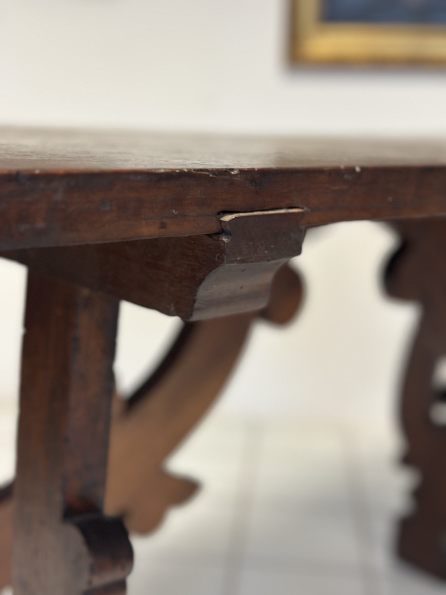 Tavolo fratino con gambe lira . Lombardia XVII secolo Prezzo -photo-5
