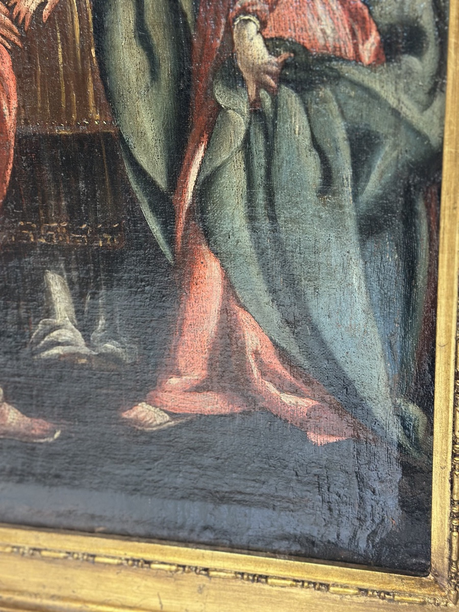 Sposalizio della Vergine. olio su tela ,scuola toledana, entourage di Luis Tristán.-photo-8