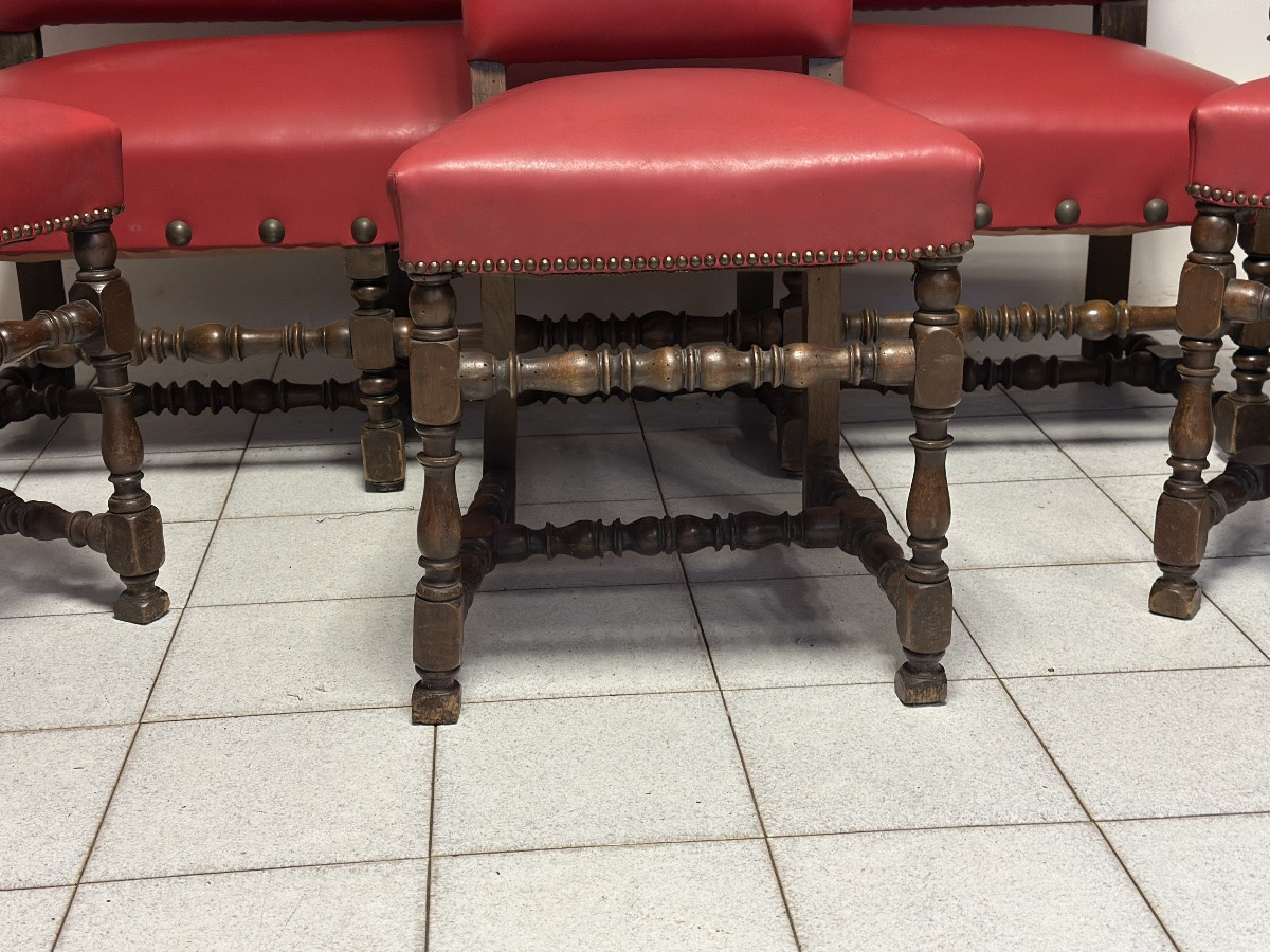 Divano e tre sedie a rocchetto epoca 700-photo-7