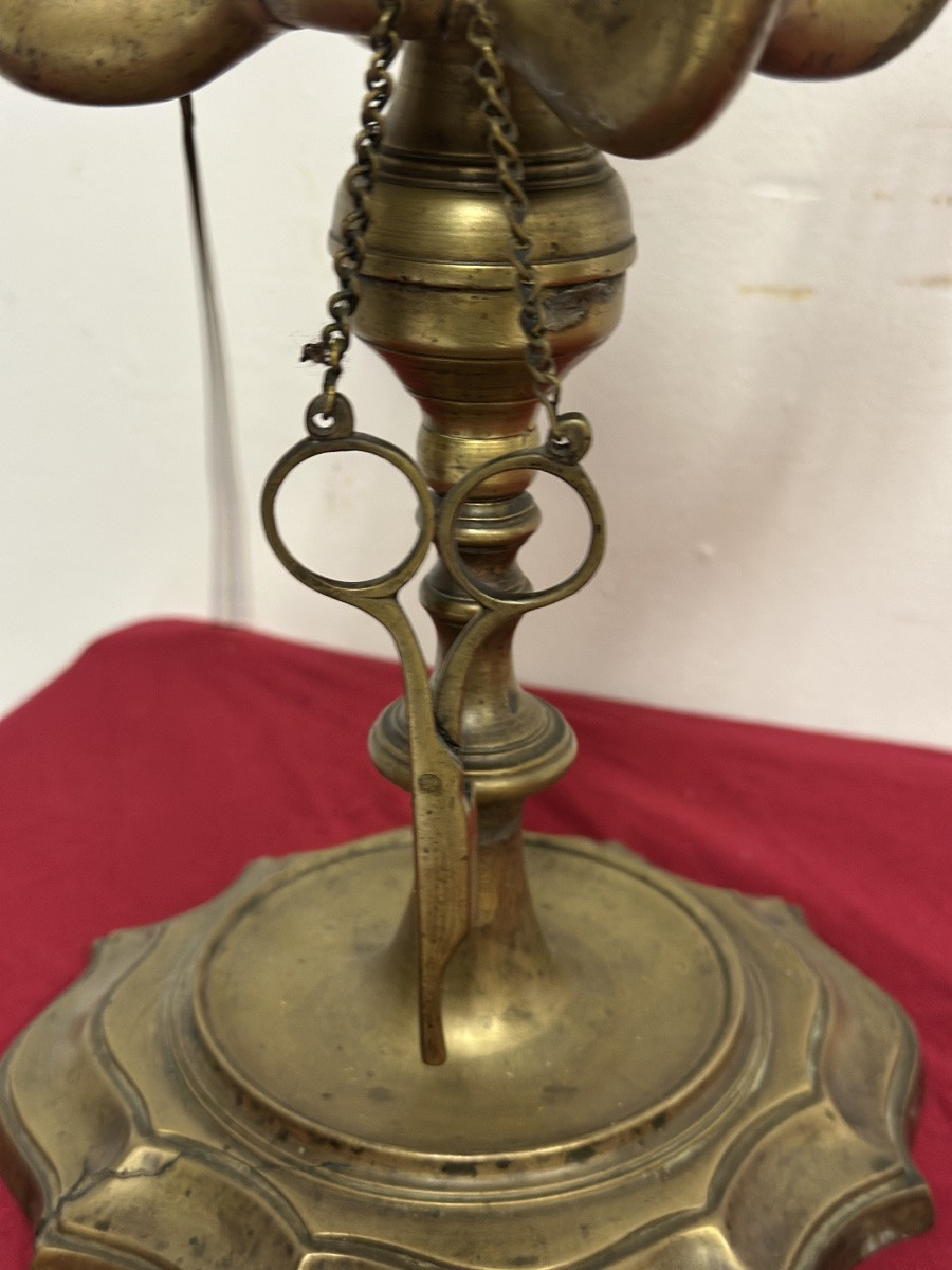 Coppia di lucerne fiorentine a olio in bronzo epoca prima metà del’ 700-photo-4