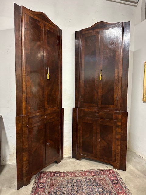 Coppia di angoliere Luigi XVI . Toscana Liguria. XVIII secolo-photo-2