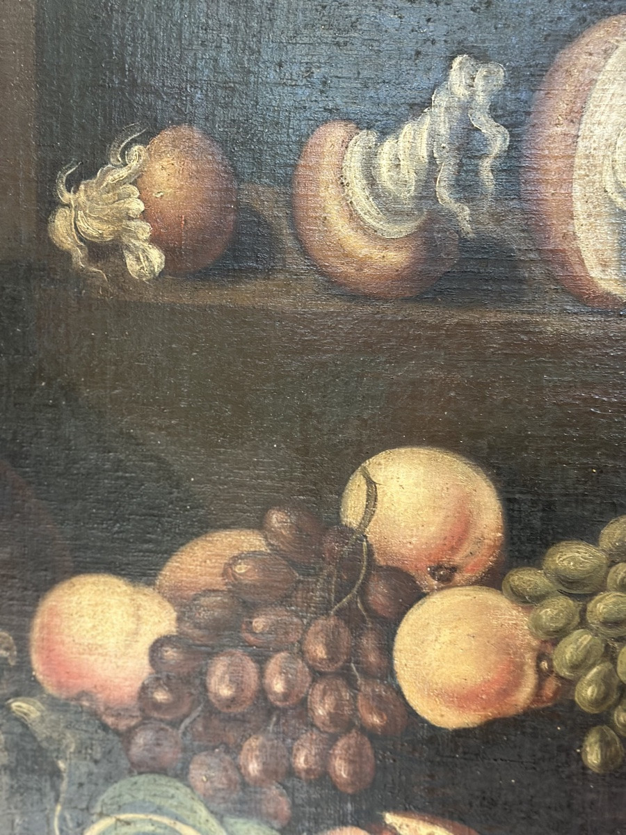 Olio su tela natura morta . XVII secolo inizio XVIII secolo-photo-2