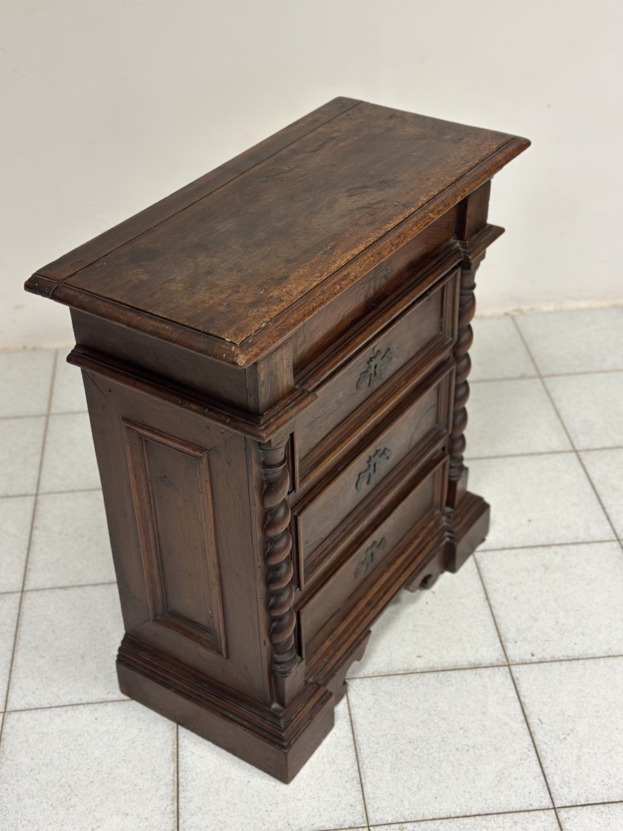 Cassettone Comodino Barocco luigi XIV . Toscana XVII secolo-photo-4