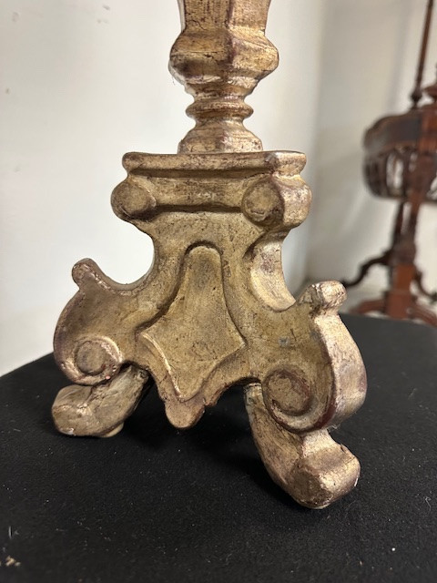 Candeliere Luigi XV con paralume . Lombardia XVIII secolo. Funzionante-photo-3