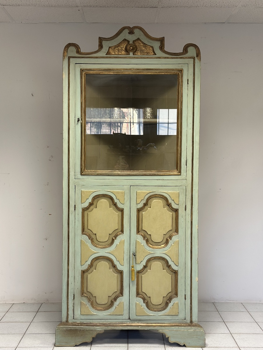 Angoliera vetrina laccata dorata toscana primi 800-photo-5