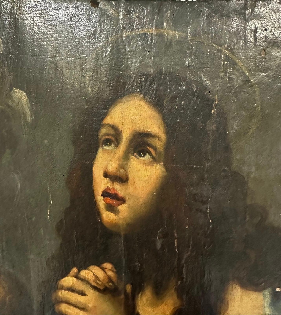 Carlo Dolci ( Bottega ) Maddalena penitente, olio su tavola. 600-photo-4