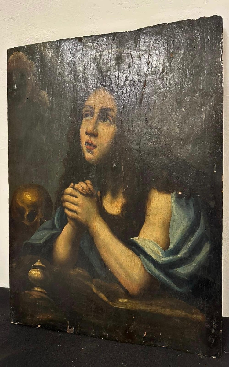 Carlo Dolci ( Bottega ) Maddalena penitente, olio su tavola. 600-photo-2