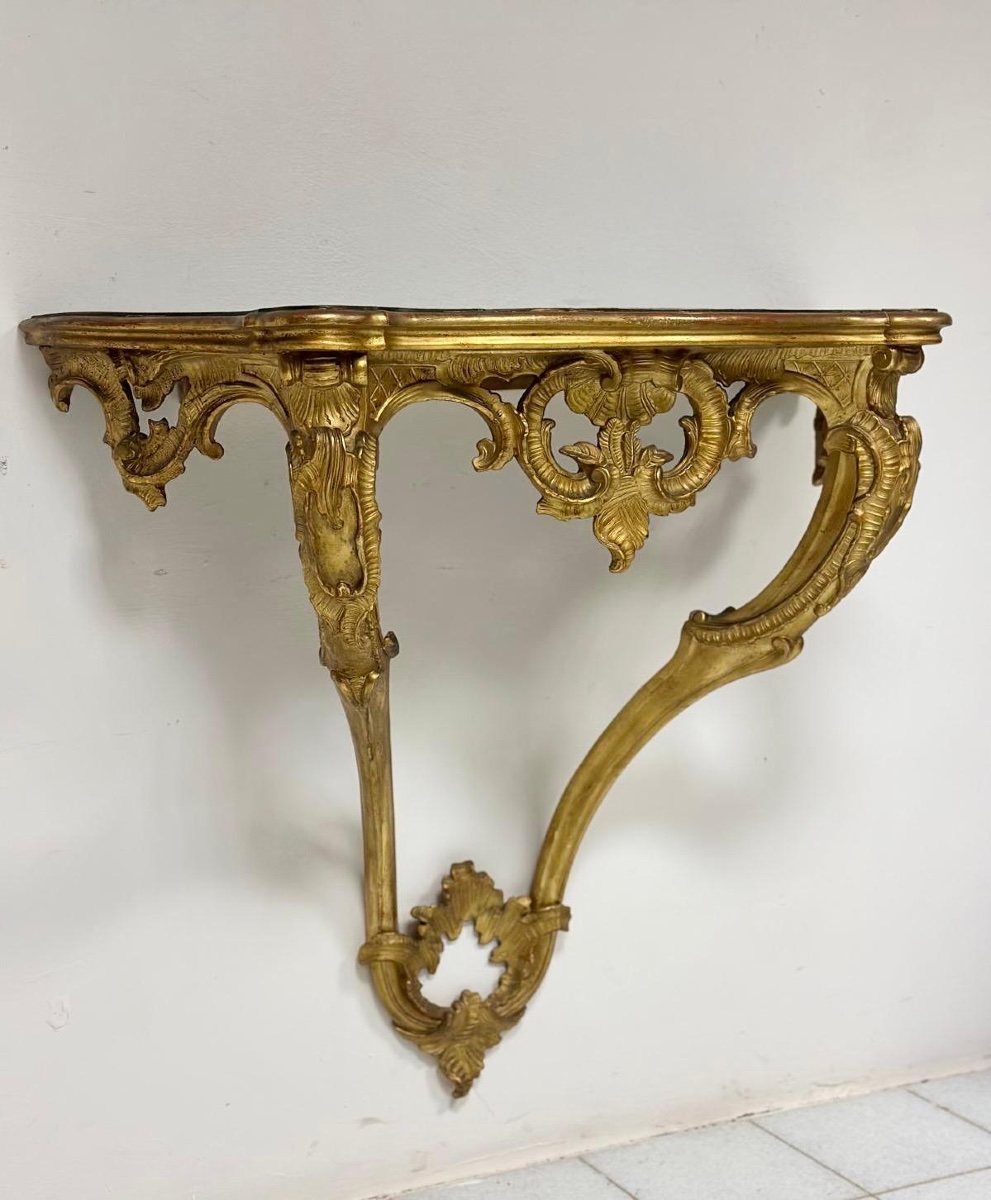 Consolle a goccia Luigi XV . Lombardia 700-photo-7