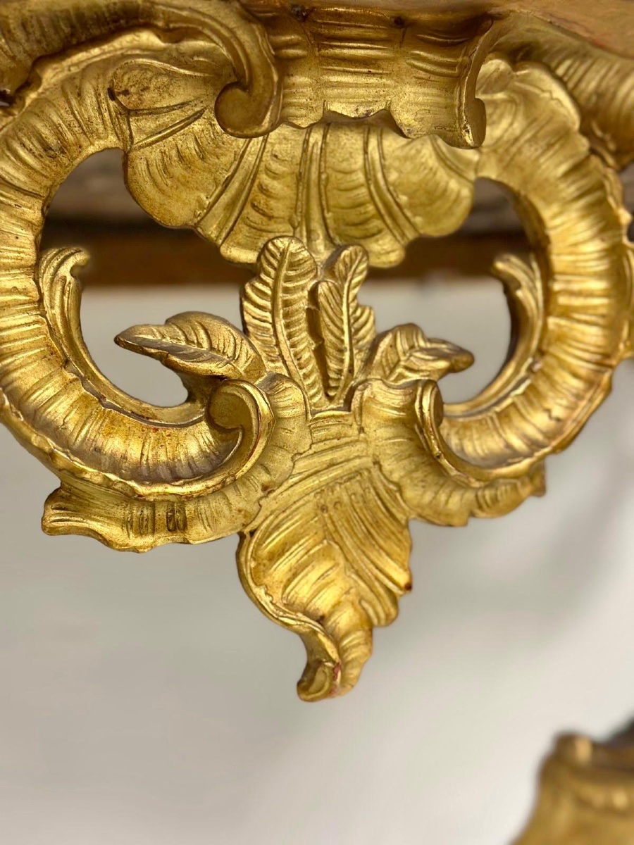 Consolle a goccia Luigi XV . Lombardia 700-photo-8