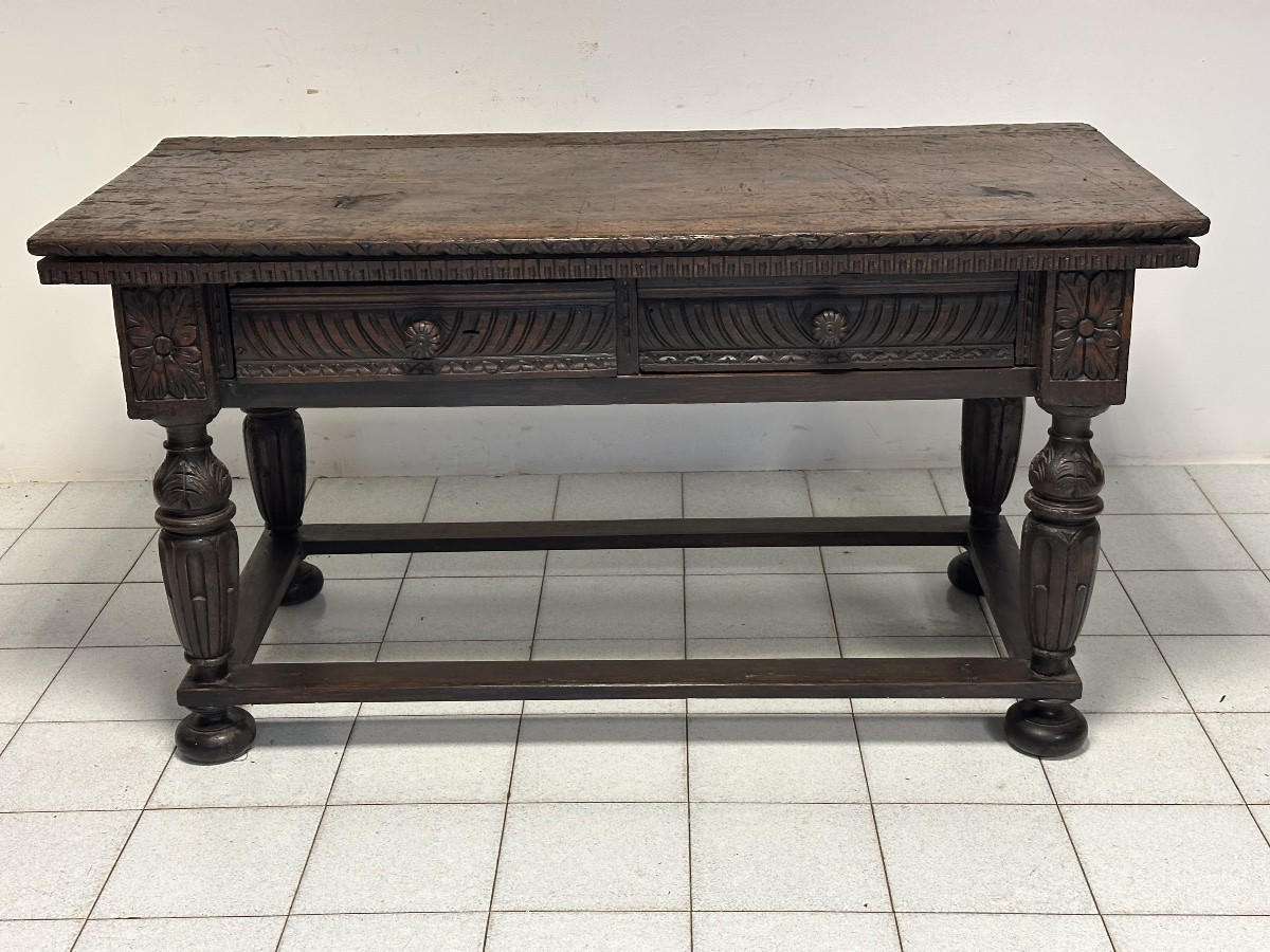 Tavolo in noce centro Italia . Primi 600 Prezzo di listino-photo-4