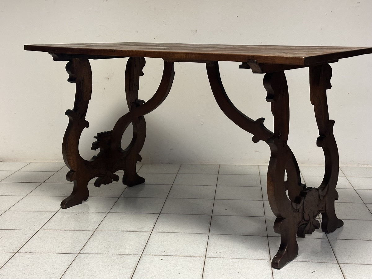 Tavolo fratino a lira Luigi XIV . Lombardia fine 600-photo-2