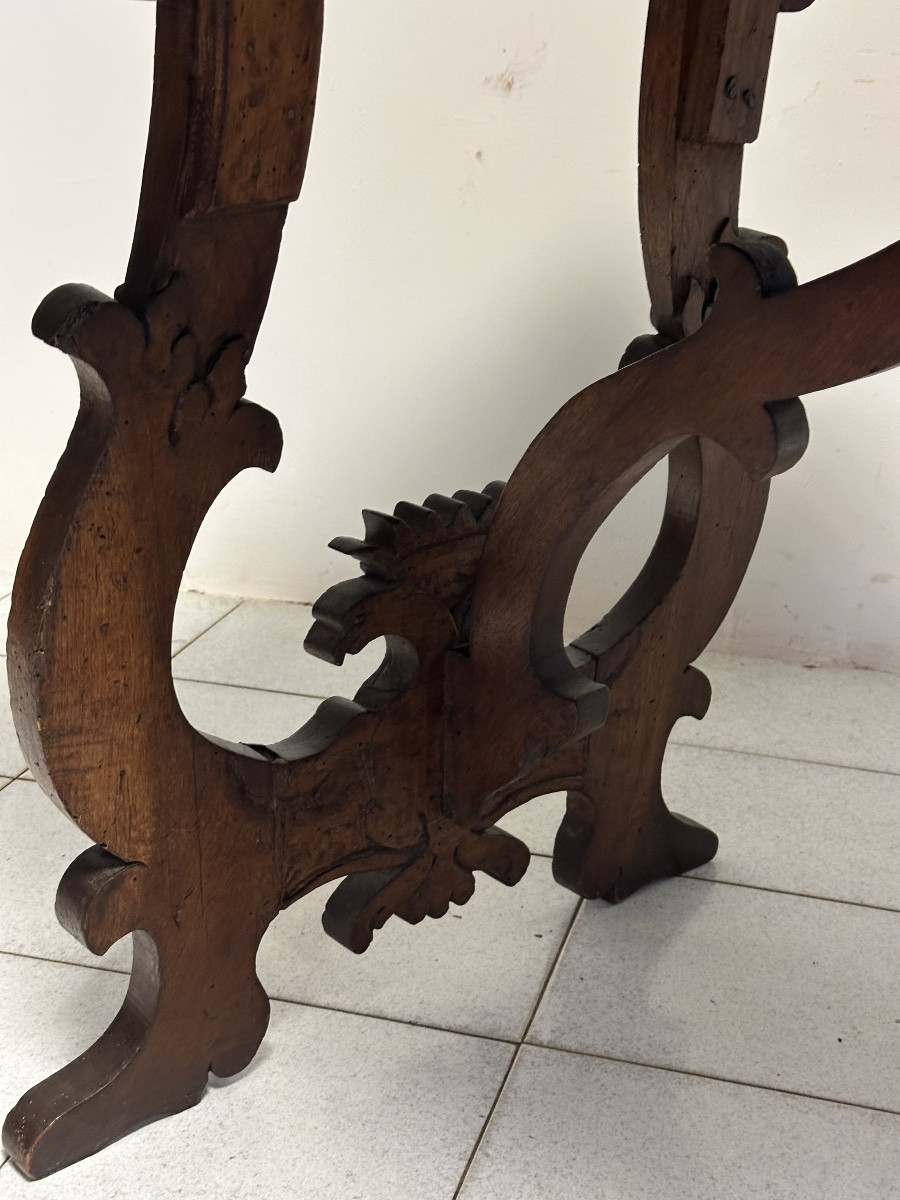 Tavolo fratino a lira Luigi XIV . Lombardia fine 600-photo-4