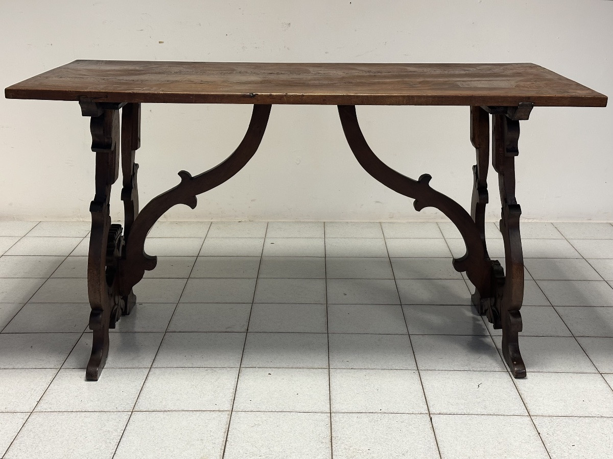 Tavolo fratino a lira Luigi XIV . Lombardia fine 600-photo-1