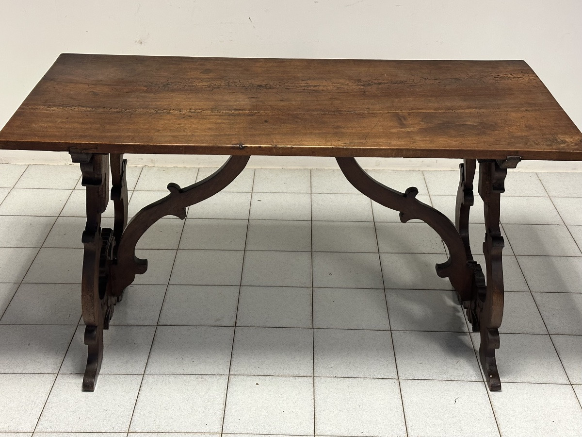 Tavolo fratino a lira Luigi XIV . Lombardia fine 600-photo-2