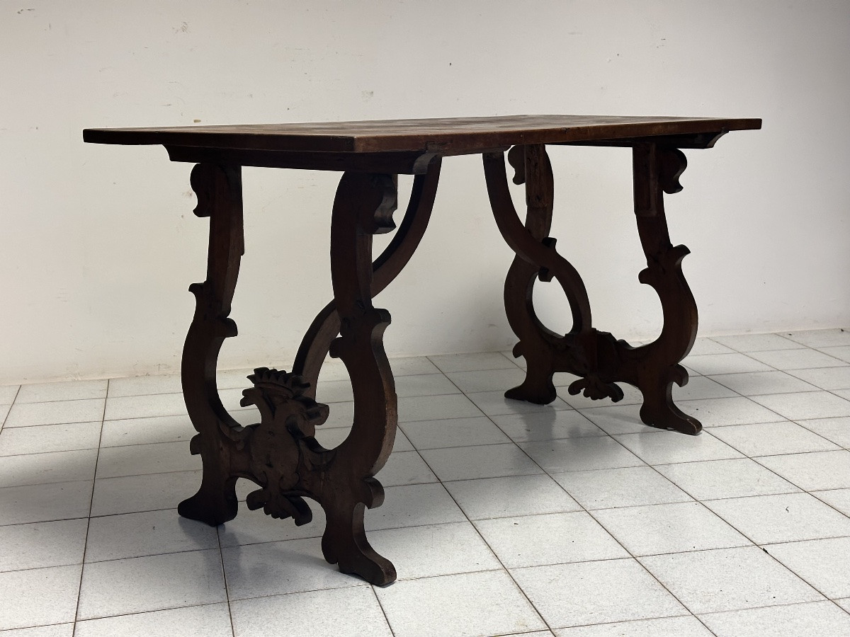 Tavolo fratino a lira Luigi XIV . Lombardia fine 600-photo-6