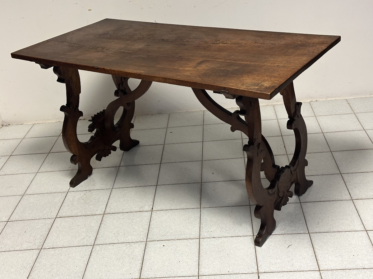 Tavolo fratino a lira Luigi XIV . Lombardia fine 600-photo-7