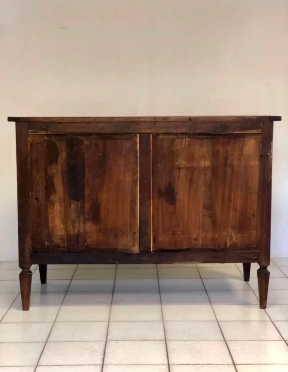 Cassettone Luigi XVI intarsiato . XVIII secolo-photo-6