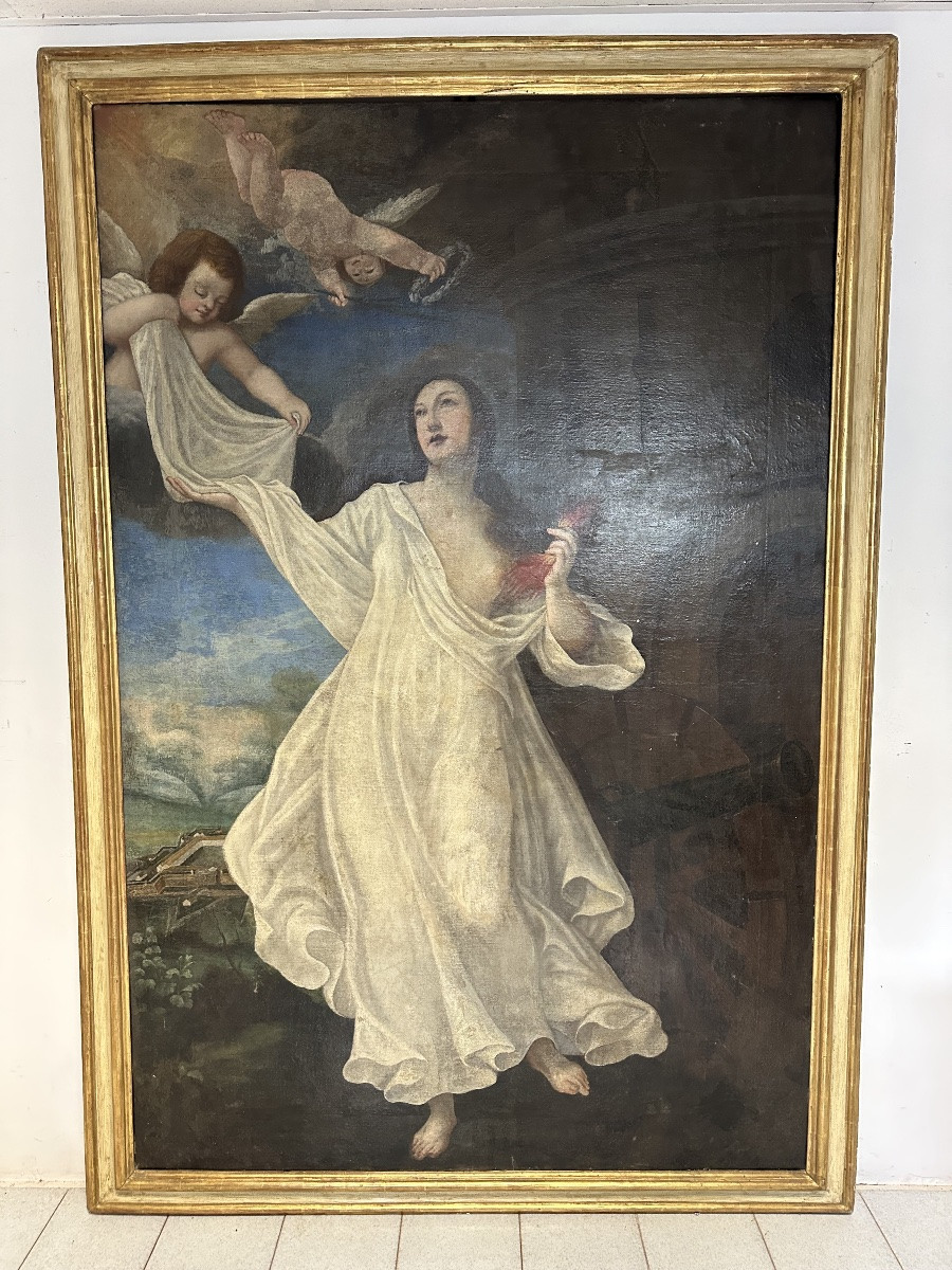 Santa Barbara. Dosso Dossi (maniera di), XVII sec.  248 x 148-photo-7