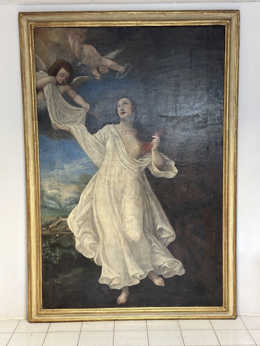 Santa Barbara. Dosso Dossi (maniera di), XVII sec.  248 x 148