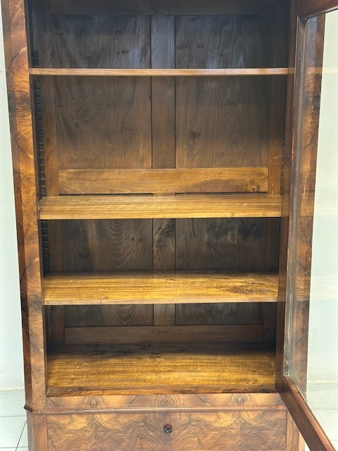 Libreria / vetrina in noce e radica di noce. XIX secolo ( restaurato )-photo-2