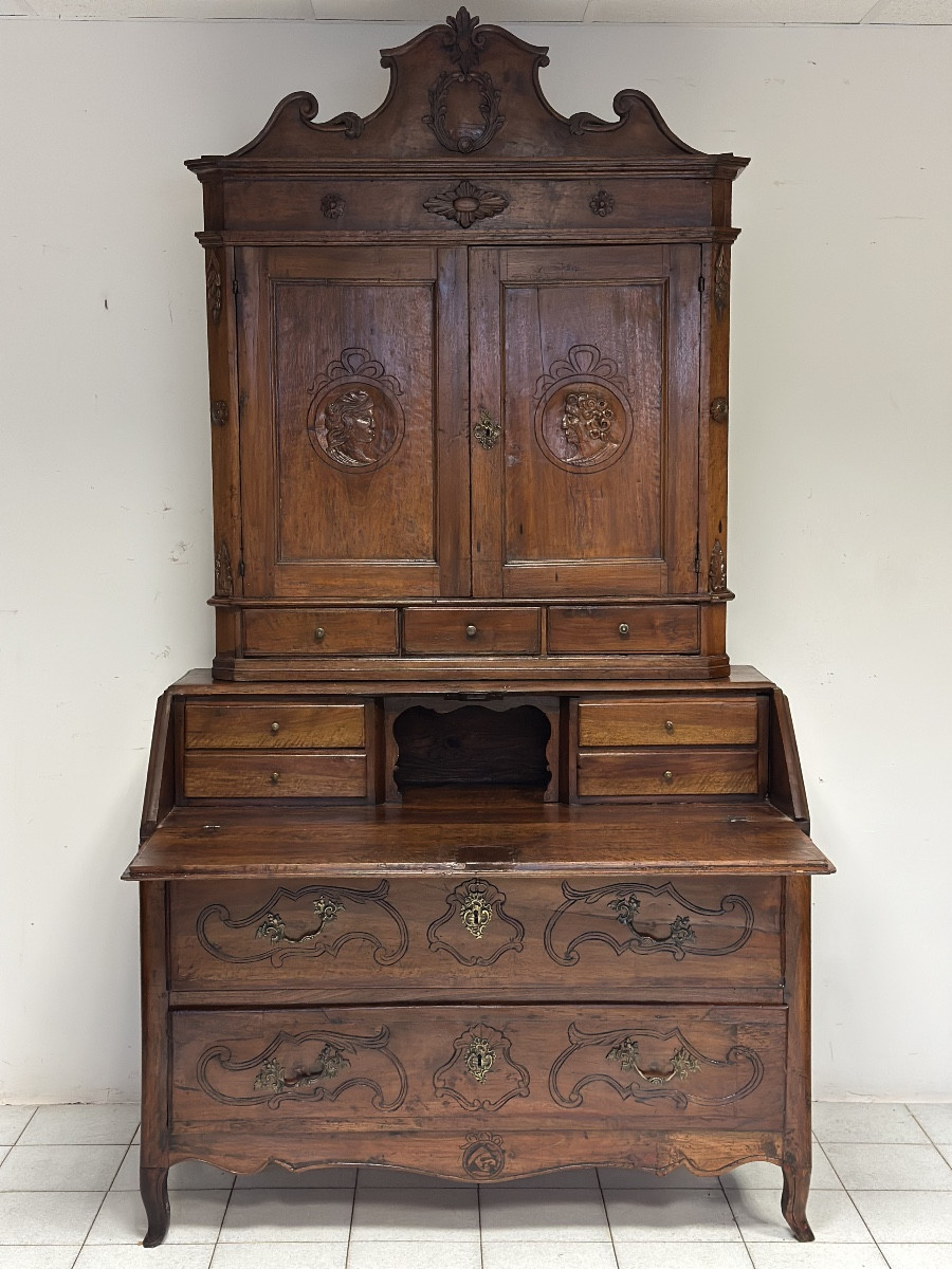 Trumeau in noce . Emilia Parma Luigi XV.-photo-3