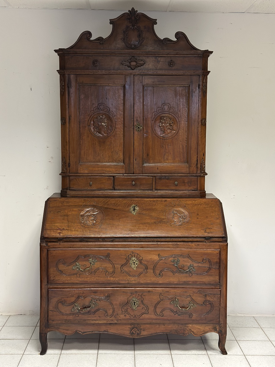 Trumeau in noce . Emilia Parma Luigi XV.